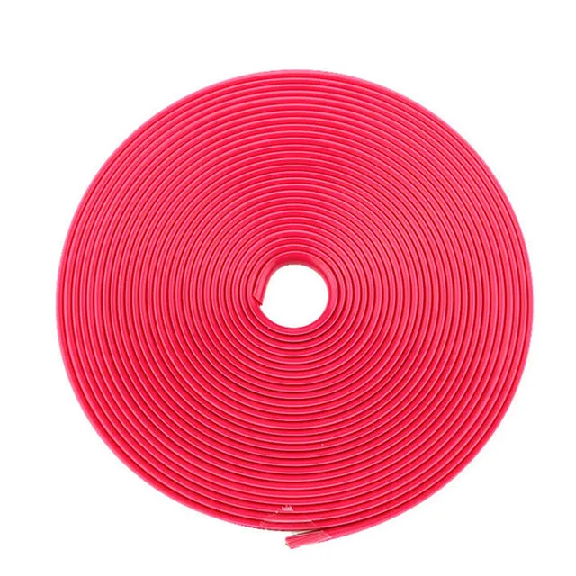 PU wheel hub decoration paste protection ring anti-collision strip, 8-metre roll, ten colours available