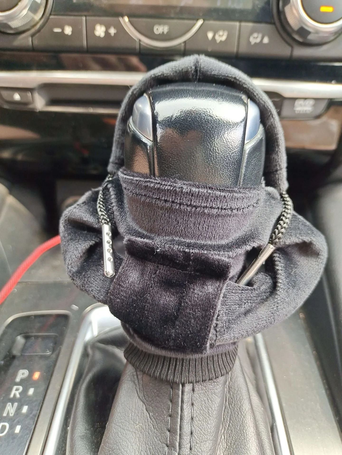 Pure cotton car gear lever sweater decoration in six colour options showing approximate 12cm length