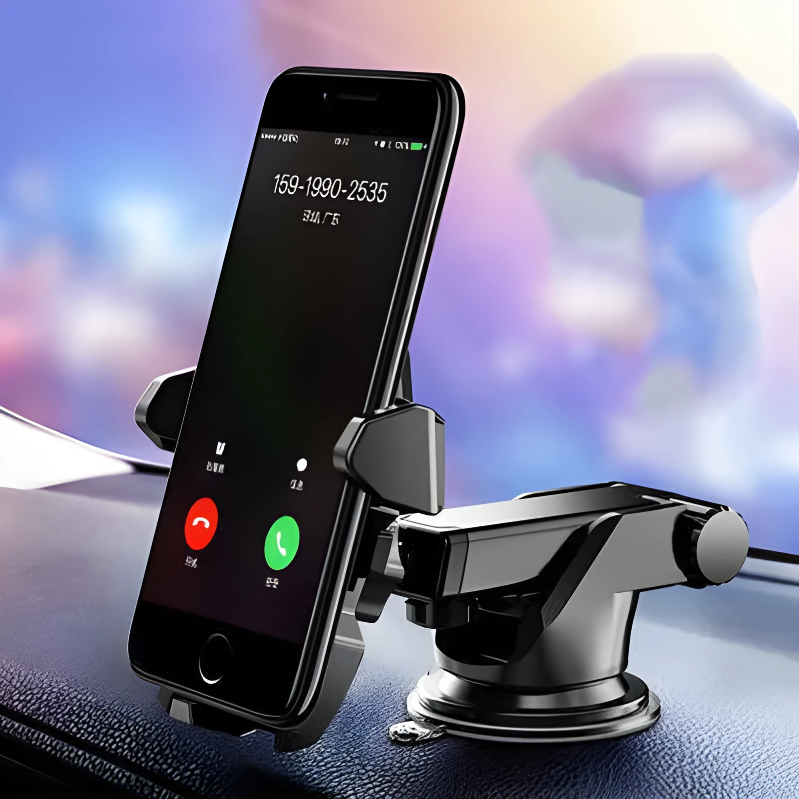Center console car stand phone holder universal fit 4-7 inch mobile phone mount