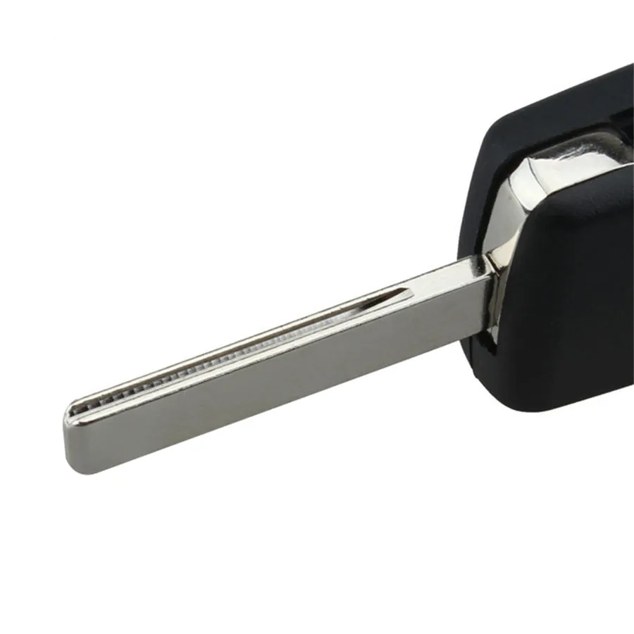 Black Peugeot car key with light on metal key ring