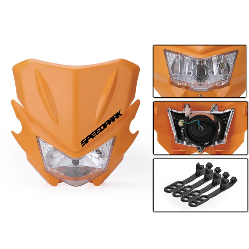 SPEEDPARK universal motorcycle headlight headlamp fairing for KTM dirt bike