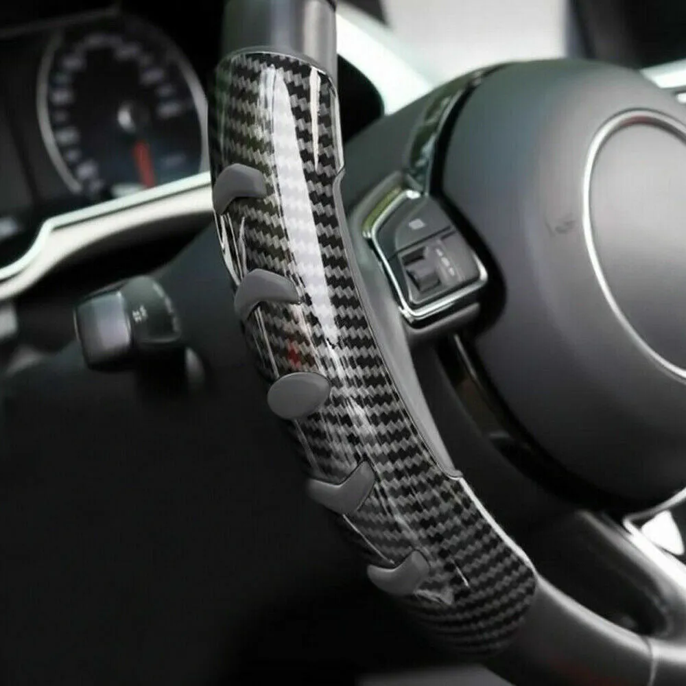 Carbon fibre black fibre steering wheel anti-skid sleeve for 38cm diameter wheels