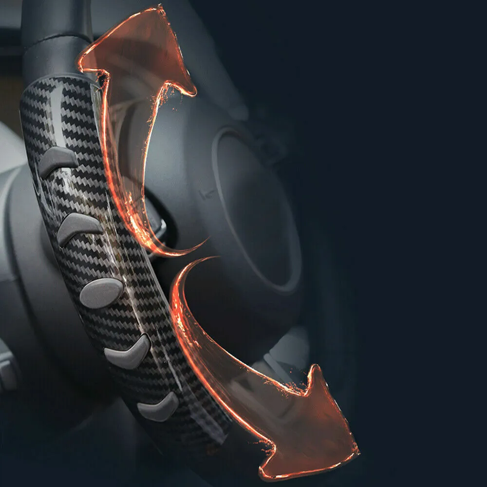 Carbon fibre black fibre steering wheel anti-skid sleeve for 38cm diameter wheels