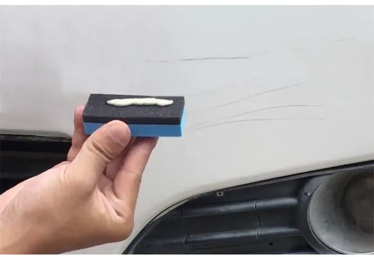 300ml liquid car scratch repair wax bottle with towel and sponge