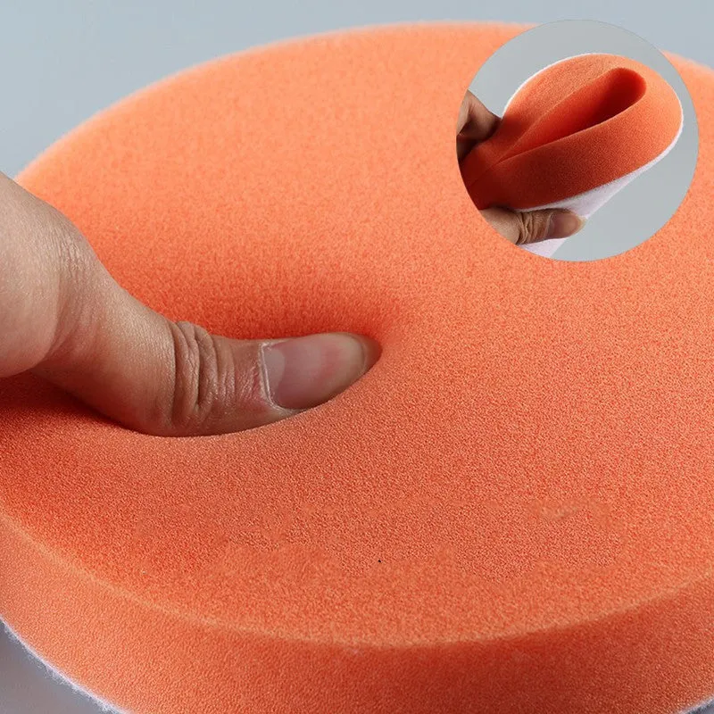 125mm self-adhesive Velcro polyether sponge car polishing disc flat surface 14-pack