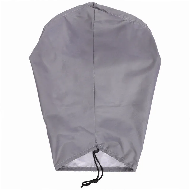 Waterproof cover for electric vehicle charging port with drawstring closure