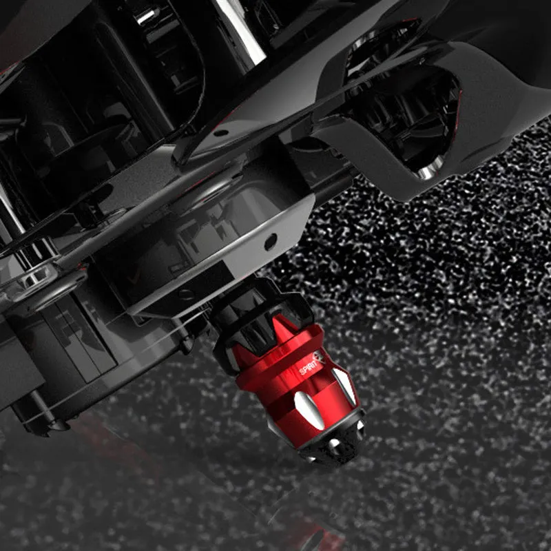 Black aluminium alloy electric motorcycle modification accessories on a bike