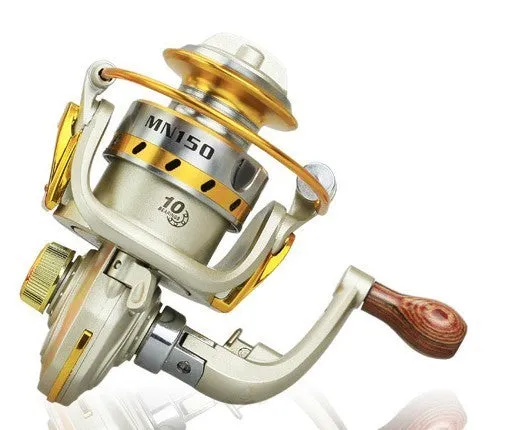 Mini fishing reel 160g 10 ball bearing 5.2 gear ratio spinning reel for short rods