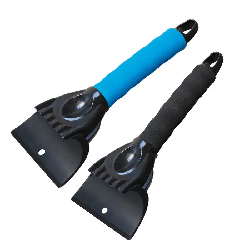 Handheld snow removal shovel for car windscreen and body in ABS+EVA, 25.5 x 9.5 cm, available in black