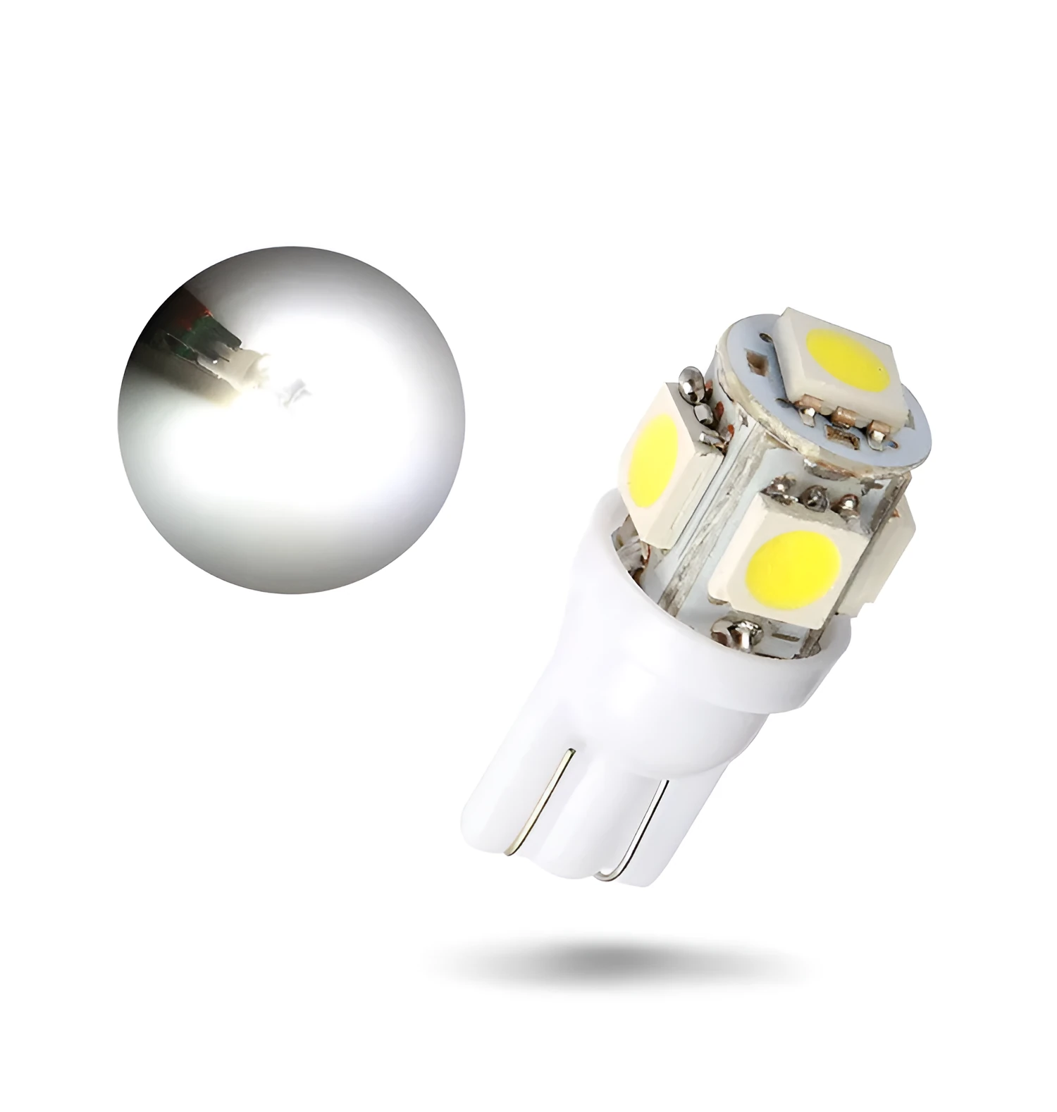 T10 wedge base 5050 SMD LED bulb for car reading or license plate light, 26x12mm, pack of 10