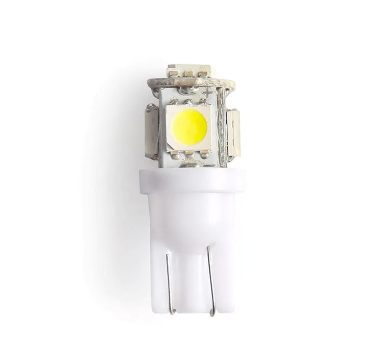 T10 wedge base 5050 SMD LED bulb for car reading or license plate light, 26x12mm, pack of 10
