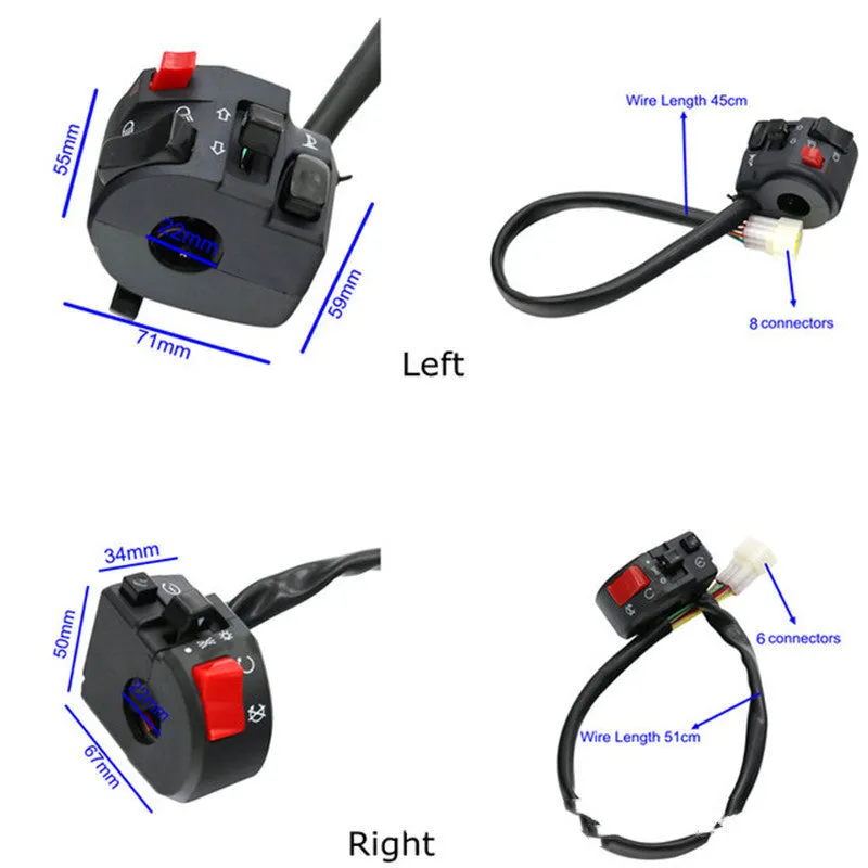 Metal handle switch assembly 22mm for GM models