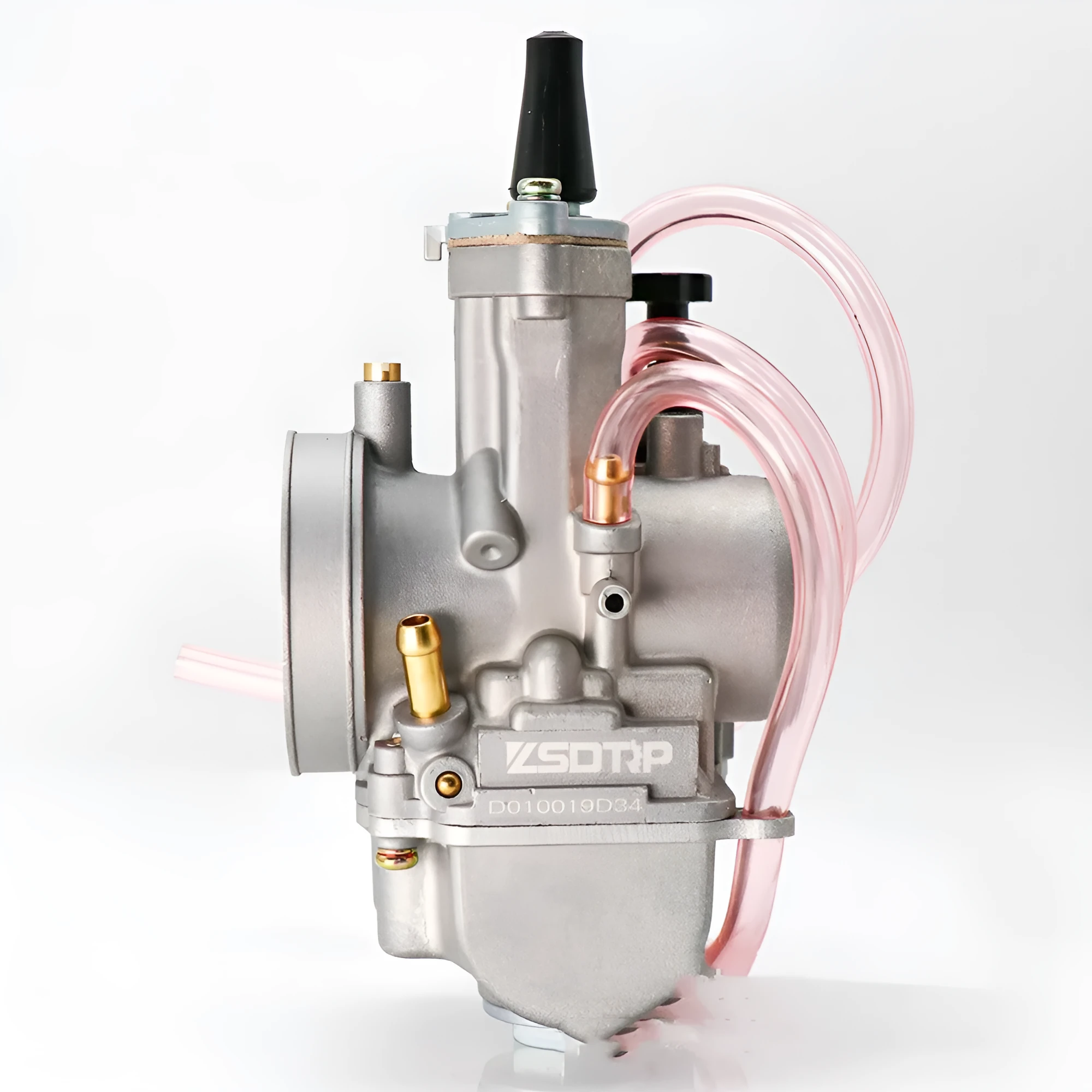 PWK sandblasted motorcycle carburetor kit in colour box packaging for engine tuning.