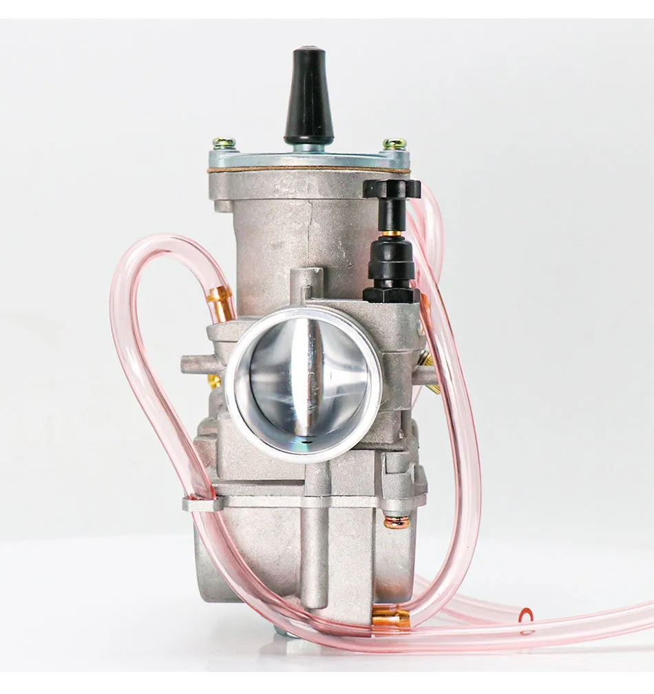 PWK sandblasted motorcycle carburetor kit in colour box packaging for engine tuning.
