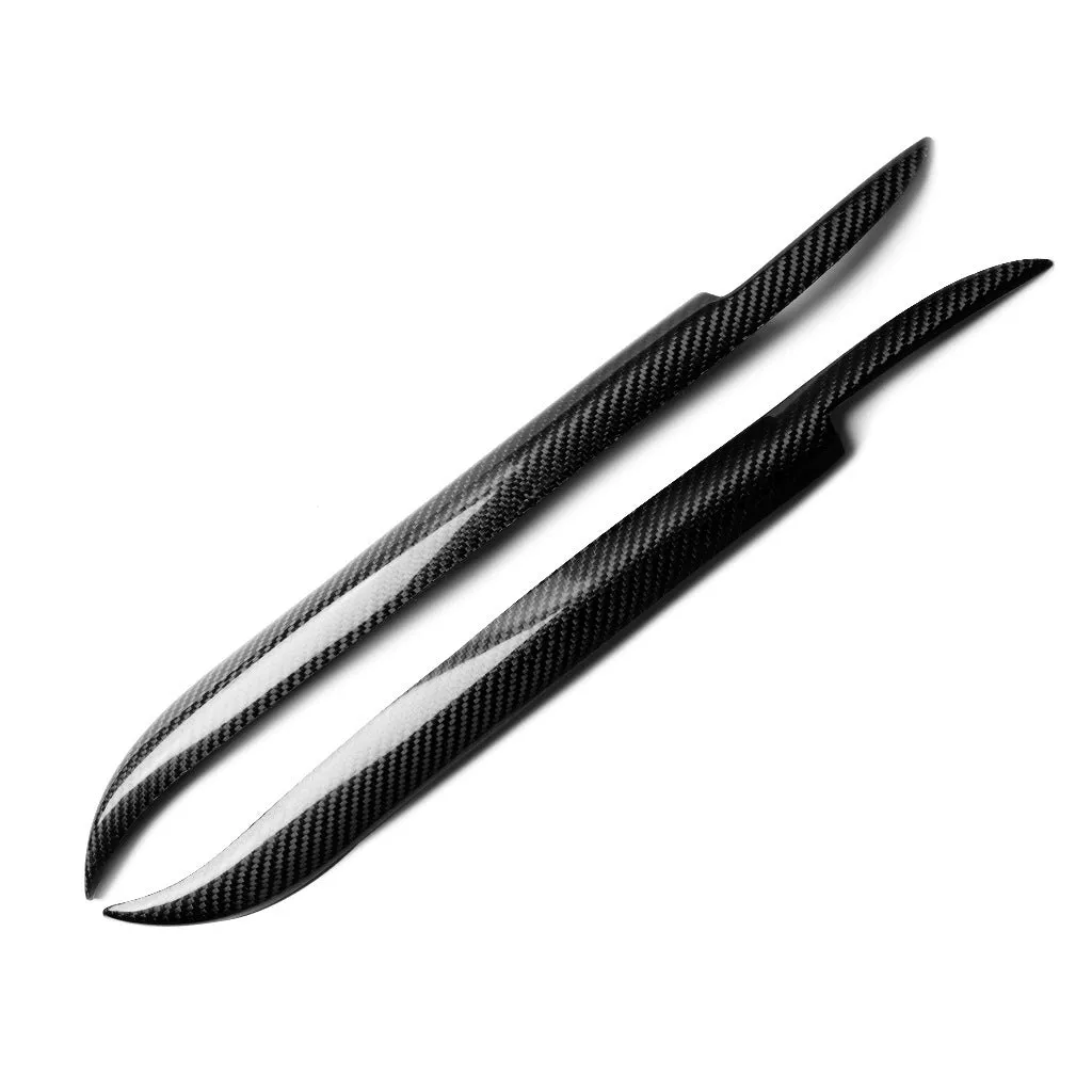 Carbon fibre headlight eyebrow eyelash trim for 2004-2008 Mazda RX8 in carbon fibre solid colour