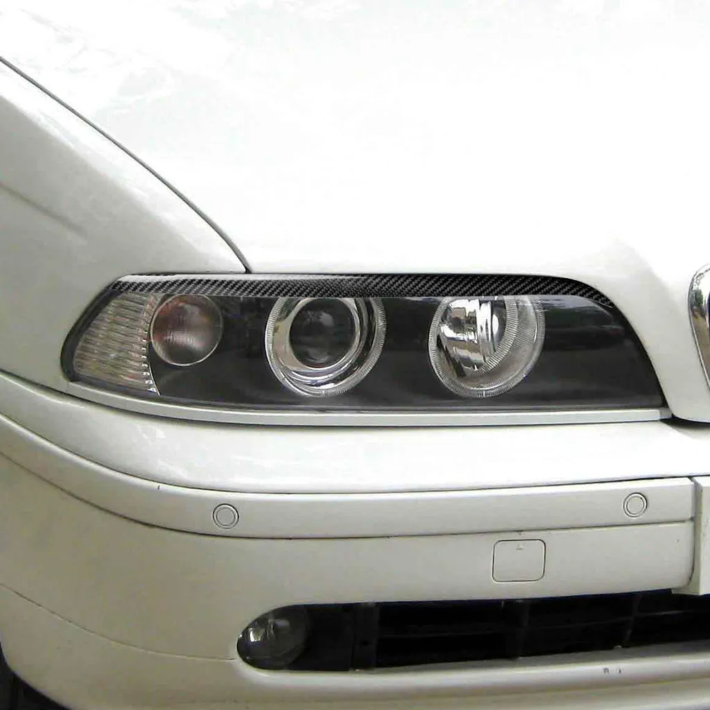 Carbon fibre headlight eyebrow eyelash trim for 2004-2008 Mazda RX8 in carbon fibre solid colour