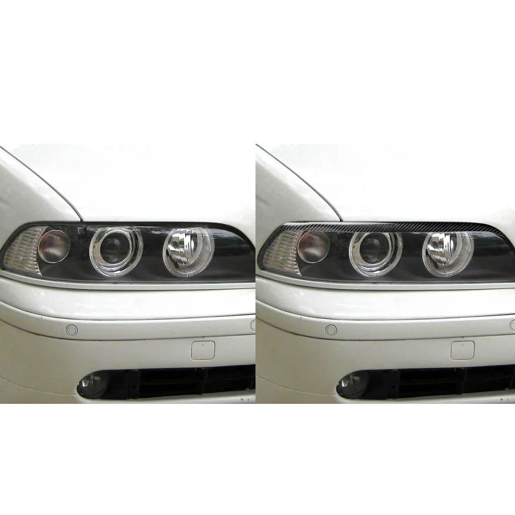 Carbon fibre headlight eyebrow eyelash trim for 2004-2008 Mazda RX8 in carbon fibre solid colour