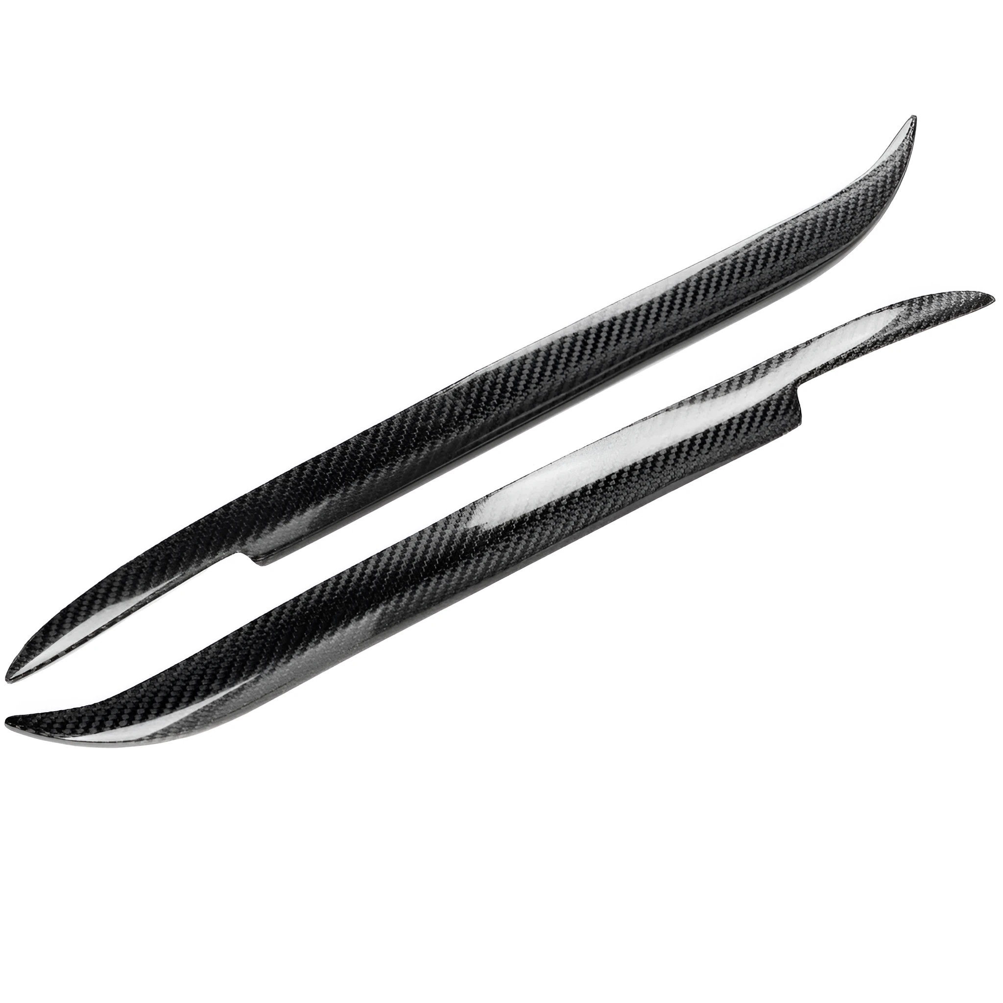 Carbon fibre headlight eyebrow eyelash trim for 2004-2008 Mazda RX8 in carbon fibre solid colour