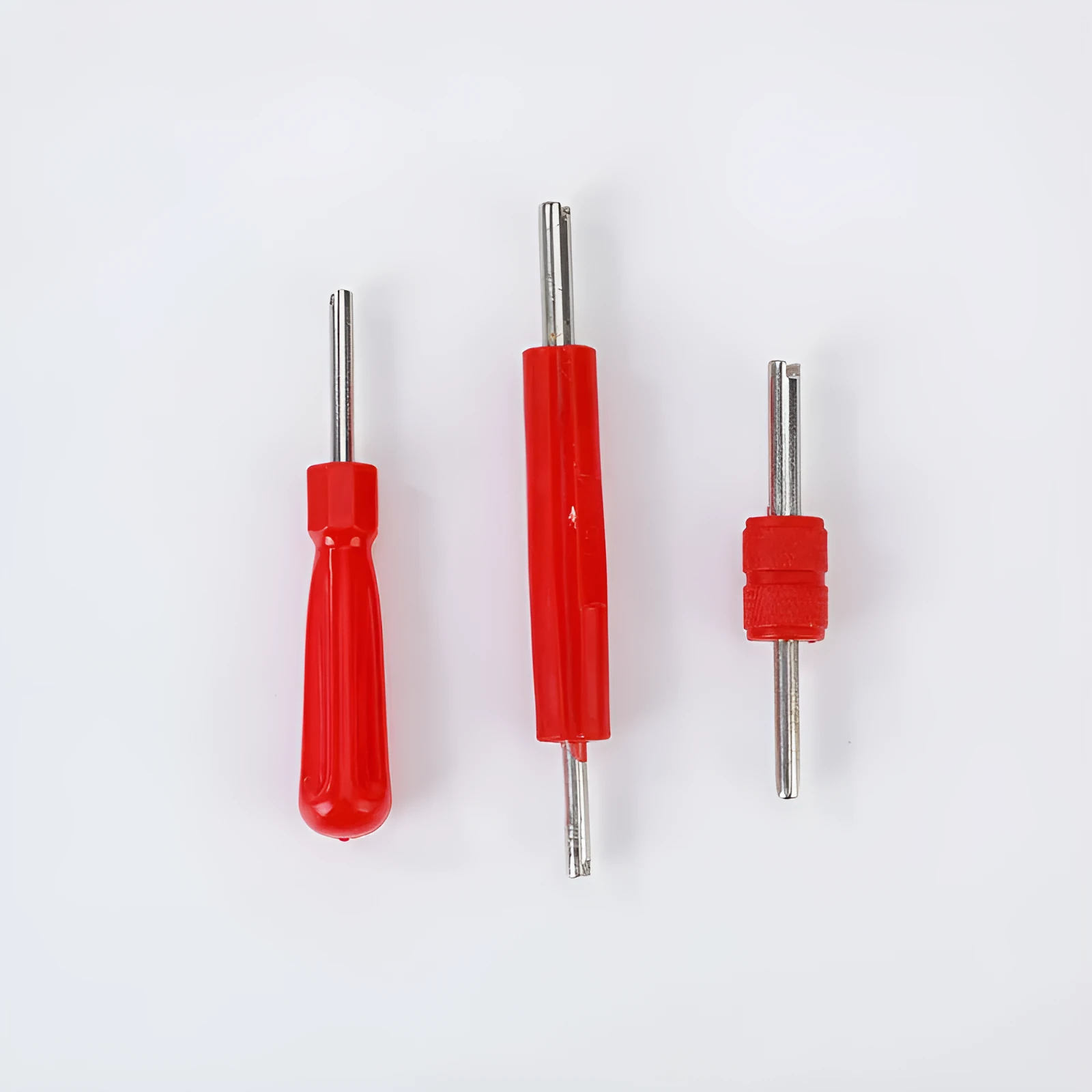 Aluminium alloy single-head tool twist valve wrench in one of three colour styles.