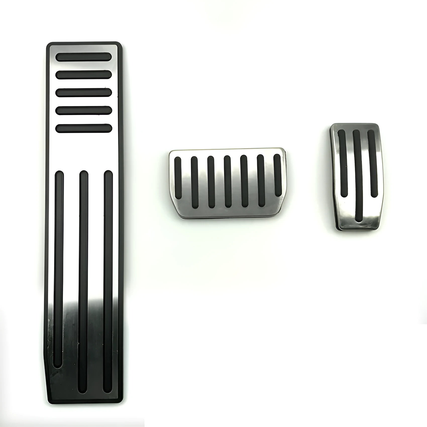 Silver stainless steel throttle and brake pedal set for Tesla Model 3 X S