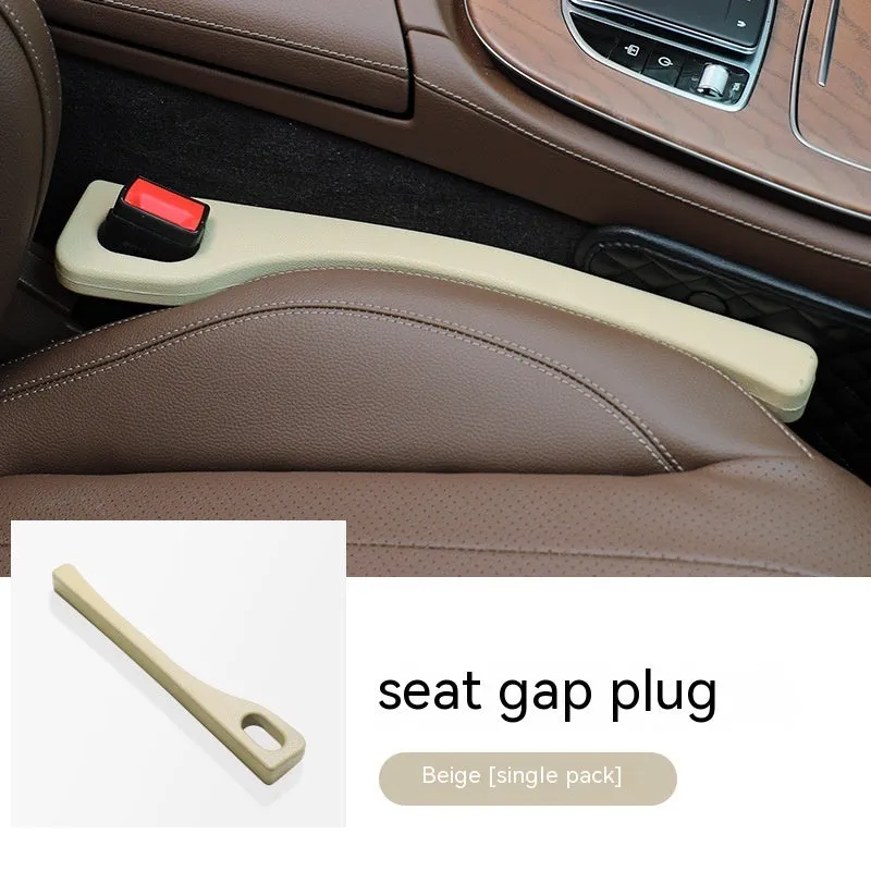 Polyurethane car seat gap strip preventing items from falling between vehicle seats
