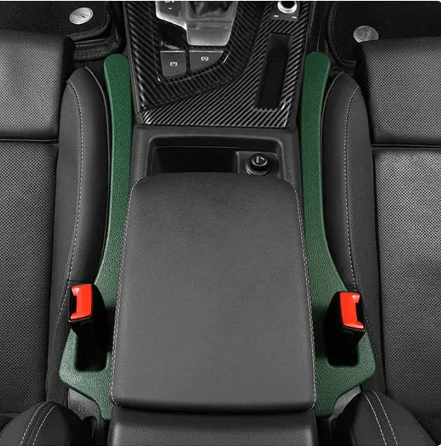 Polyurethane car seat gap strip preventing items from falling between vehicle seats