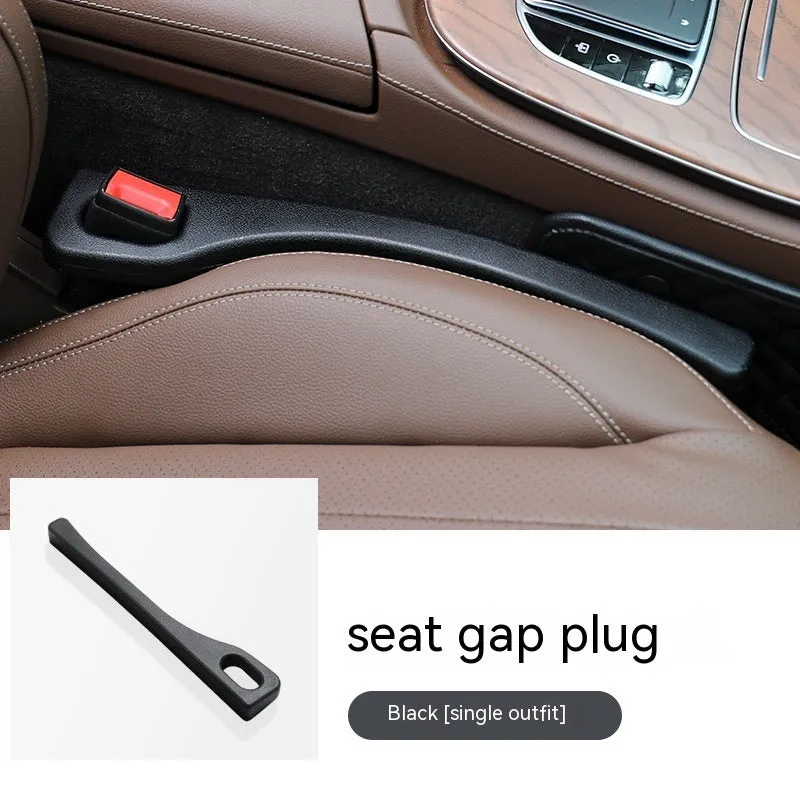 Polyurethane car seat gap strip preventing items from falling between vehicle seats