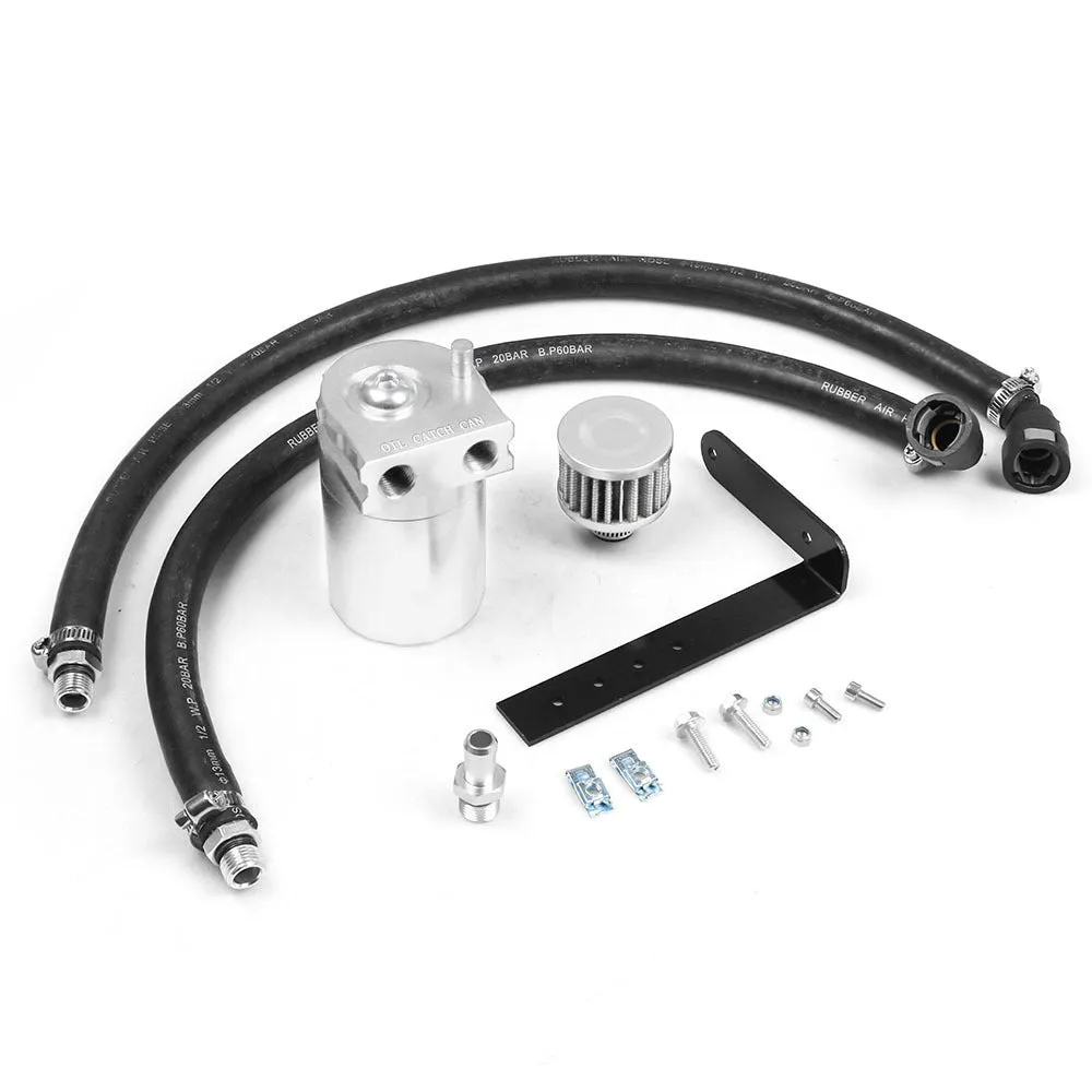 Aluminium alloy oil catch can separator for Ford Expedition, shown in available colours.