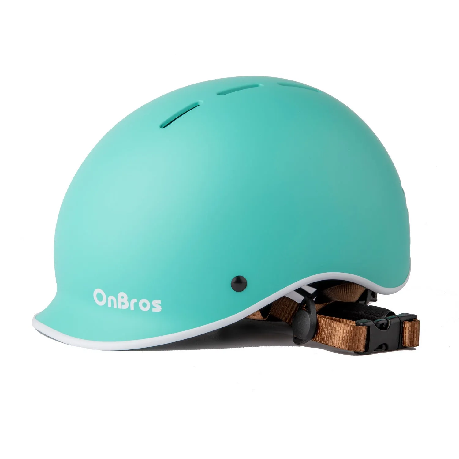 Electric bicycle road riding helmet in black with ABS shell and EPS inner layer, one size 56-61cm