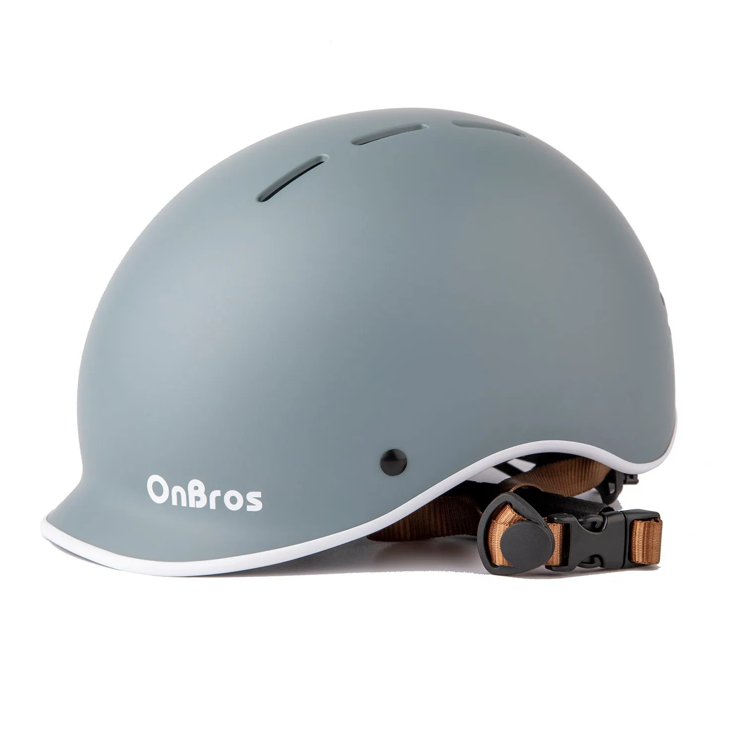 Electric bicycle road riding helmet in black with ABS shell and EPS inner layer, one size 56-61cm