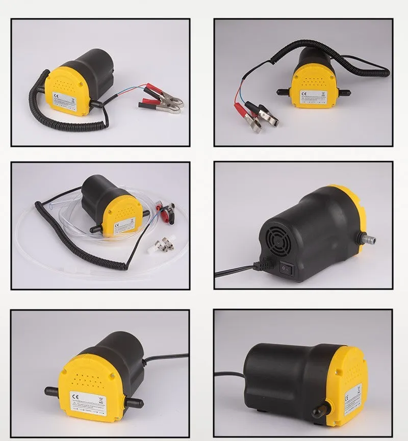 12V electric self-priming oil gear pump with engineering plastic body for oil transfer