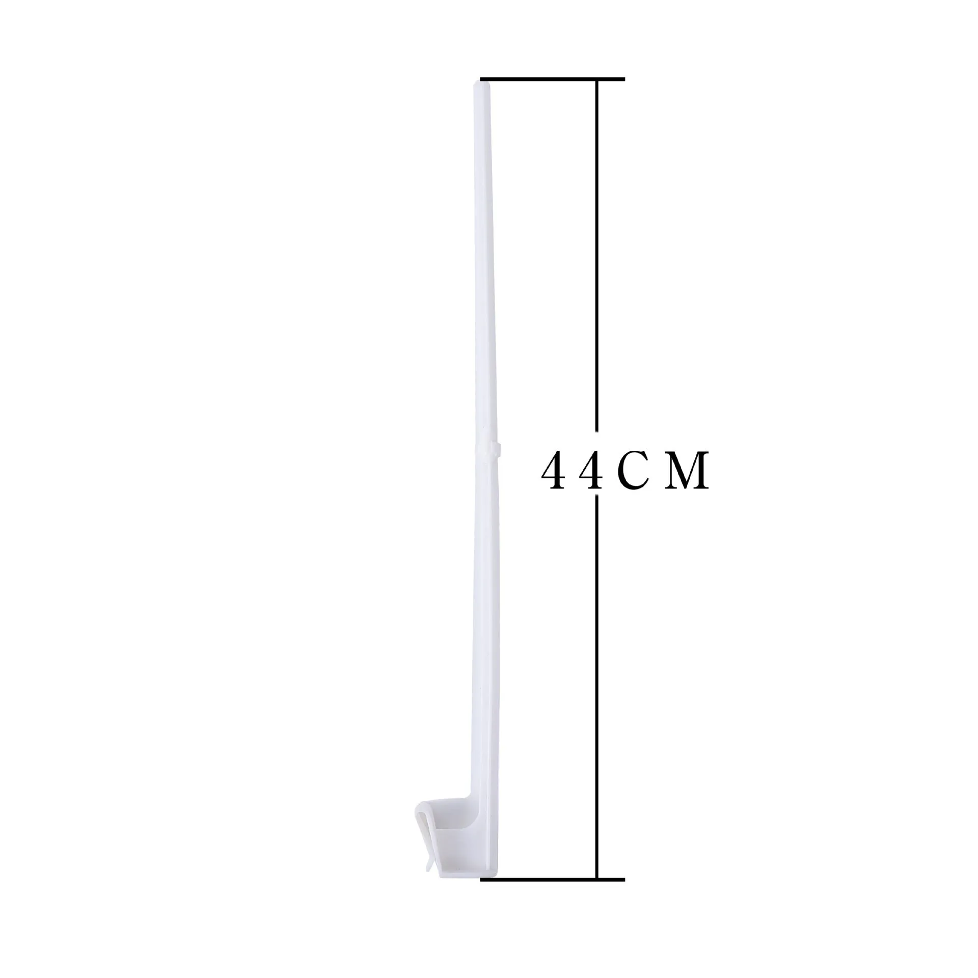 White PP plastic car window flag pole holder clip and 10 flag poles set.