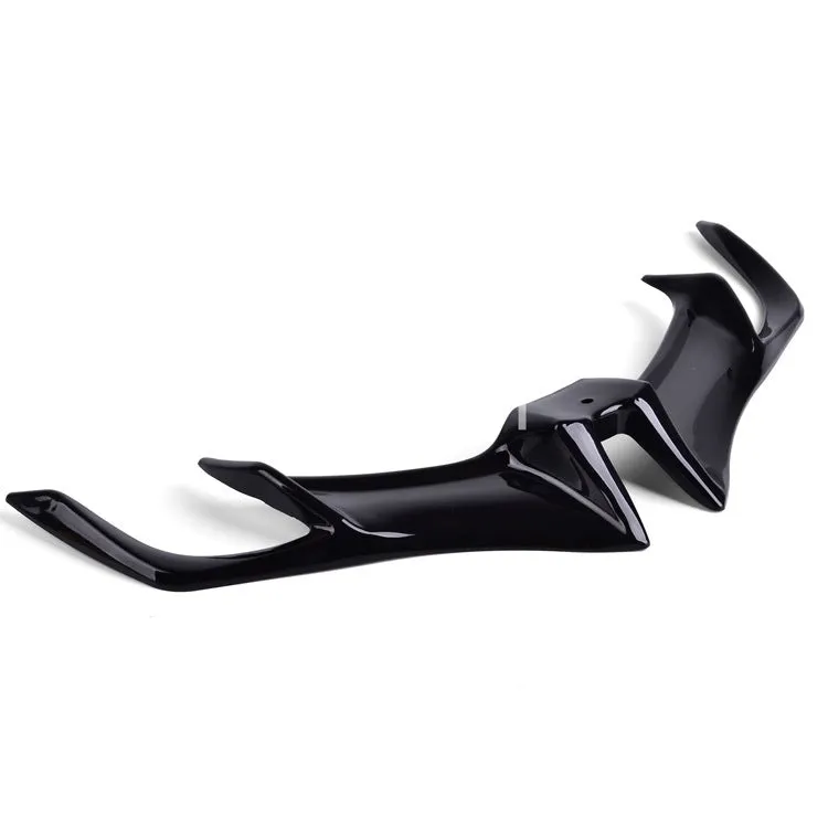 Yamaha R15 V3 black plastic fixed wind wing 400x95mm aerodynamic spoiler