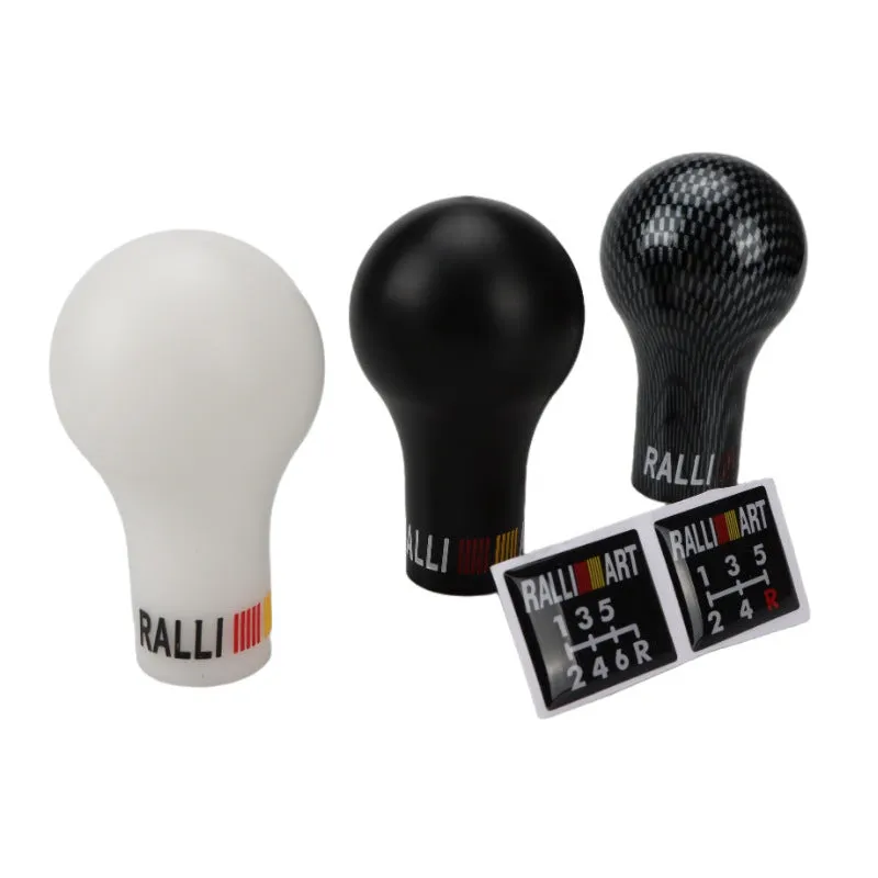 Mitsubishi car gear knob replacement in five colour options showing 7.6cm height