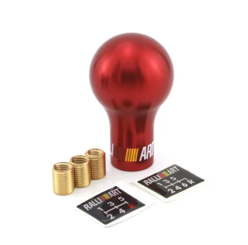 Mitsubishi car gear knob replacement in five colour options showing 7.6cm height