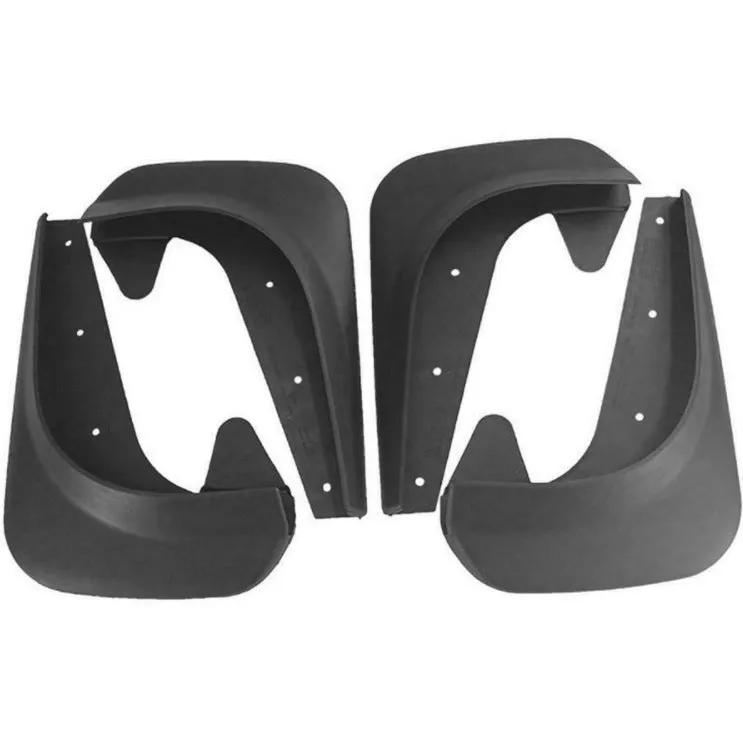 Black plastic universal mudguard splash board 25x22x7cm for General Motors vehicles