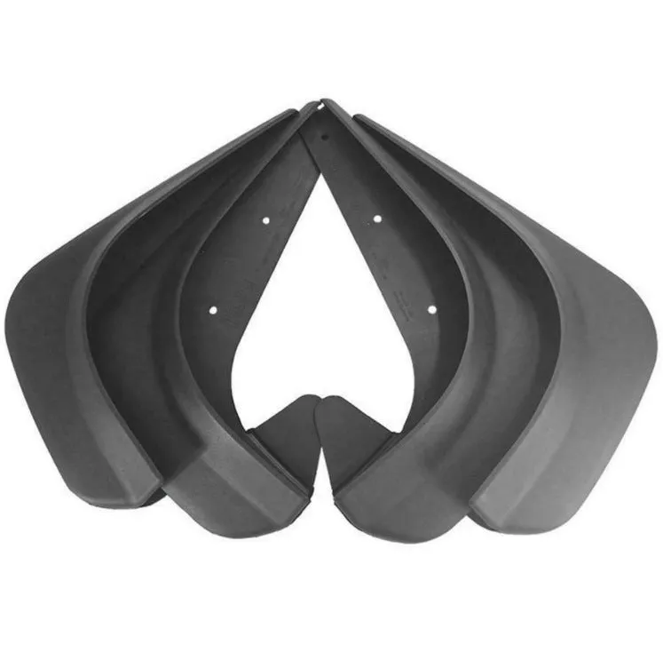 Black plastic universal mudguard splash board 25x22x7cm for General Motors vehicles