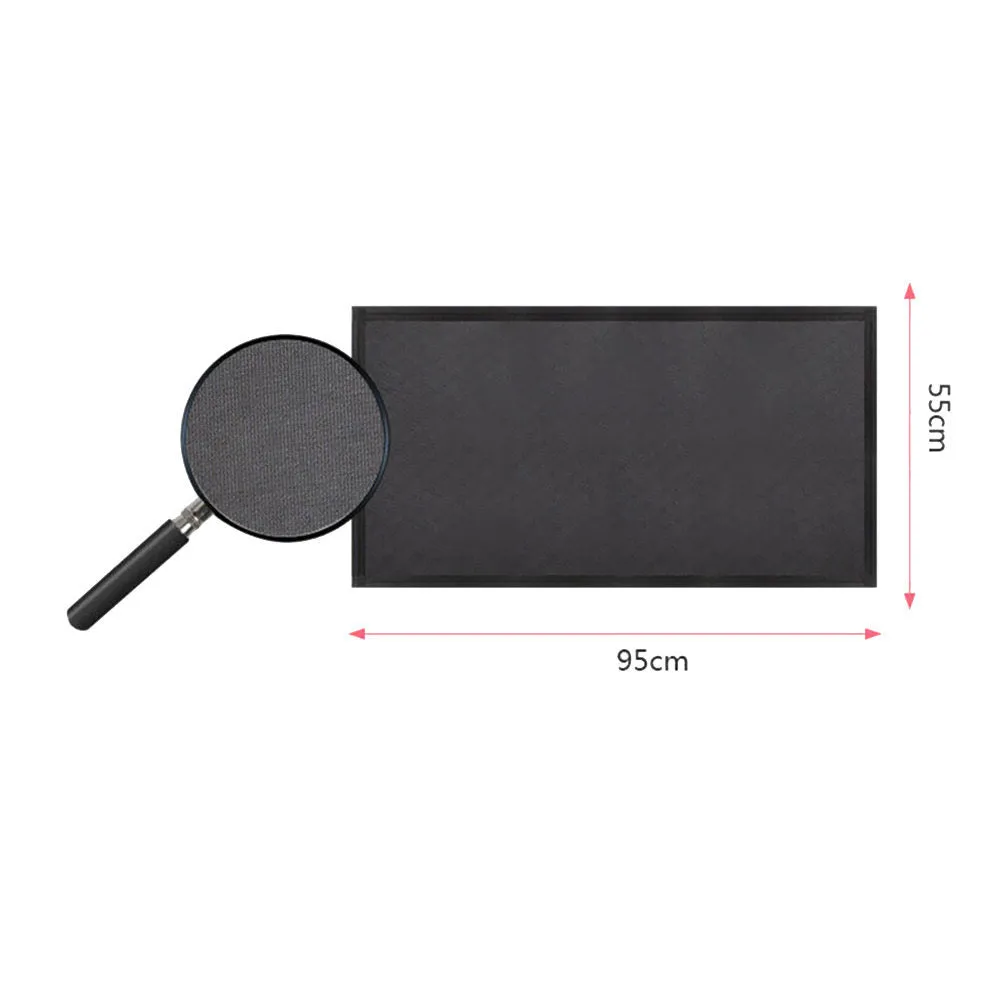 Black magnetic car sunroof sunshade with silver coated fabric for vehicle skylight 95cm by 55cm