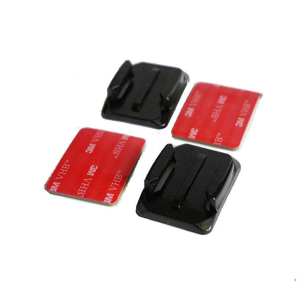 GoPro Hero6/5/4 motorcycle helmet chin fixed bracket kit with 3M adhesive in black, 19 pieces