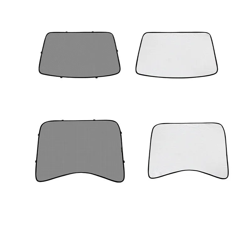Tesla sun shade nylon mesh front windshield sunscreen for Model 3 and Model Y with buckle installation black colour option