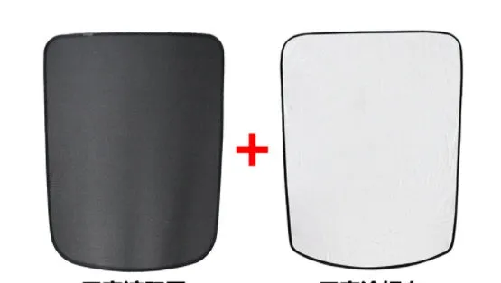 Tesla sun shade nylon mesh front windshield sunscreen for Model 3 and Model Y with buckle installation black colour option