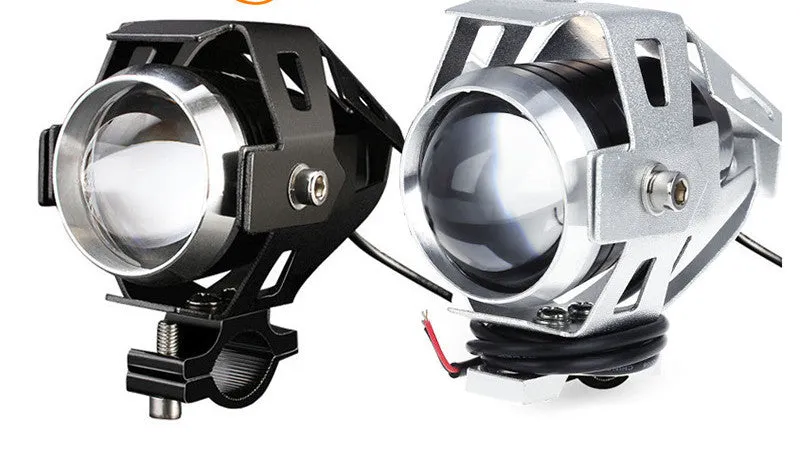 U5 waterproof LED motorcycle auxiliary spotlight 30W anti-fog lamp black shell