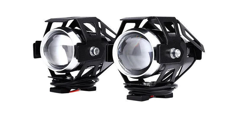 U5 waterproof LED motorcycle auxiliary spotlight 30W anti-fog lamp black shell