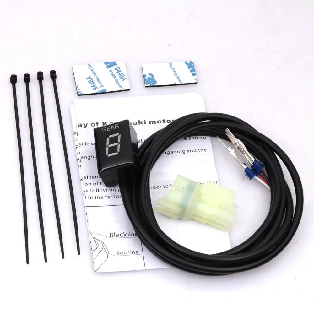 Motorcycle gear indicator digital meter with LCD display for gear position reading