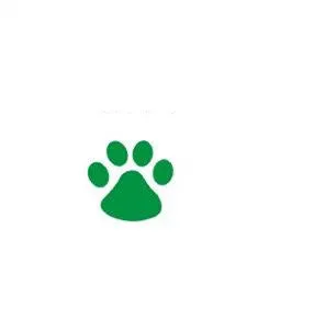 Set of four 6cm panda footprint PVC bumper stickers available in seven colours