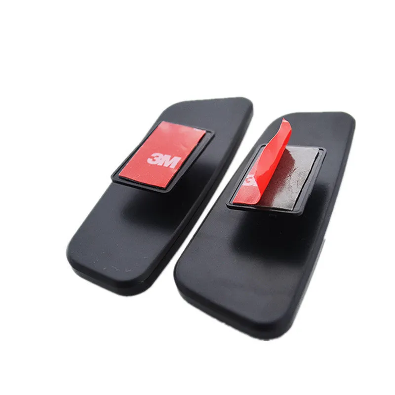 Pair of chrome-plated glass curved surface rear view mirrors for GM vehicles, 95x35mm, with adhesive backing