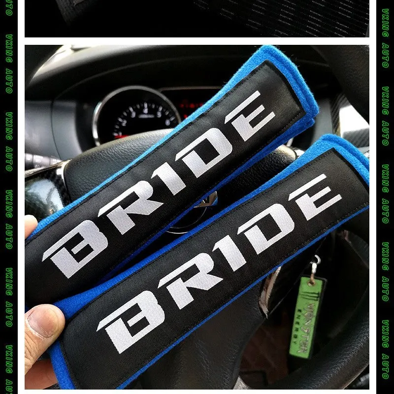 Car shoulder sleeve protection mat set in black, blue, or red colours showing sponge cloth embroidery weaving construction