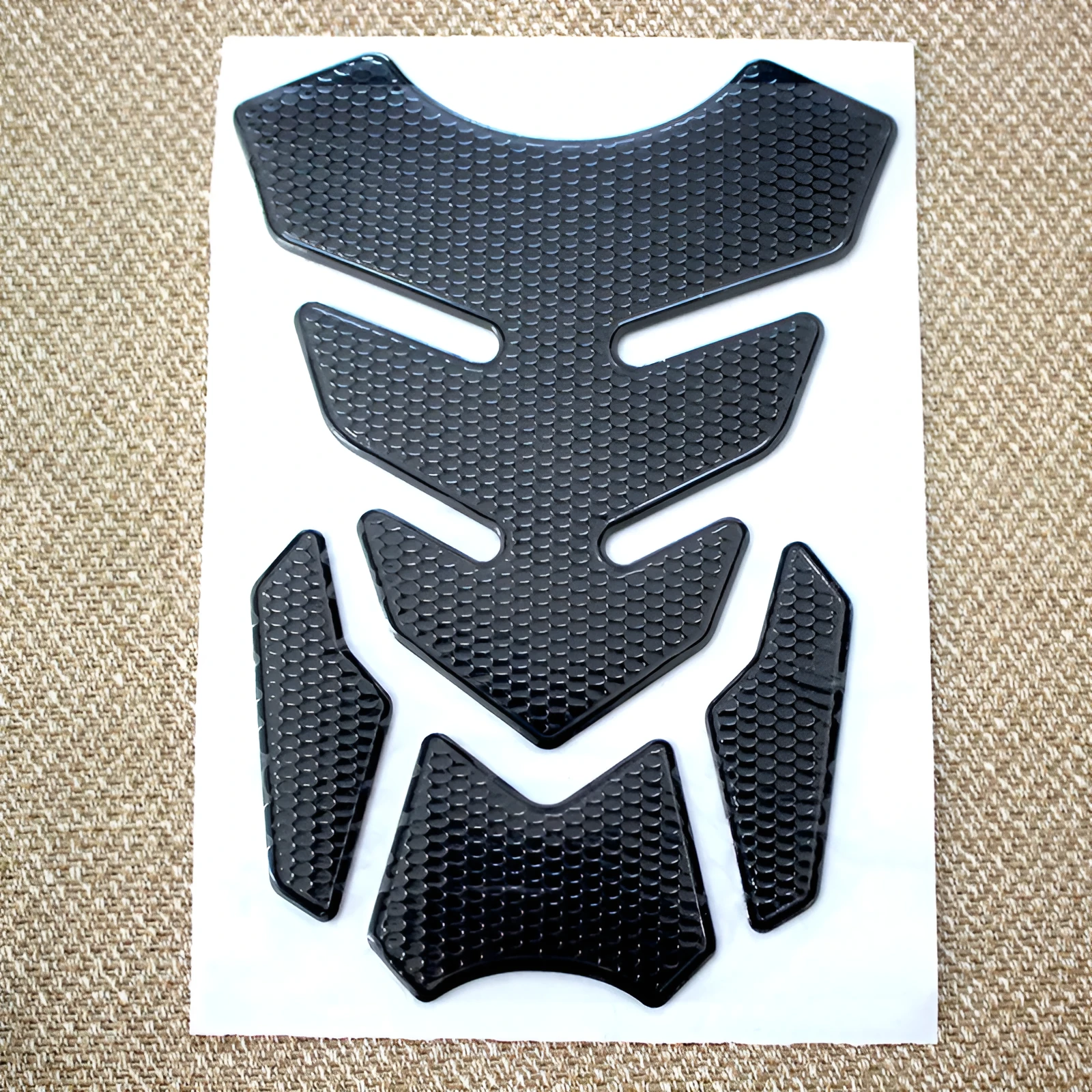 3D King Kong PVC soft rubber motorcycle decal sticker set in silver edge colour, 19x14cm