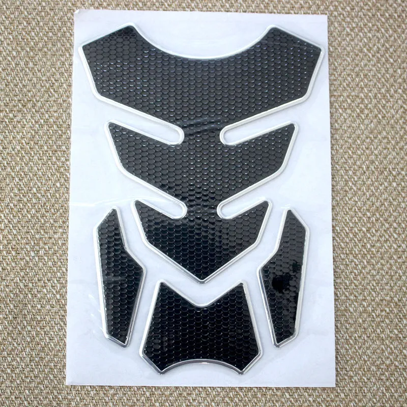 3D King Kong PVC soft rubber motorcycle decal sticker set in silver edge colour, 19x14cm