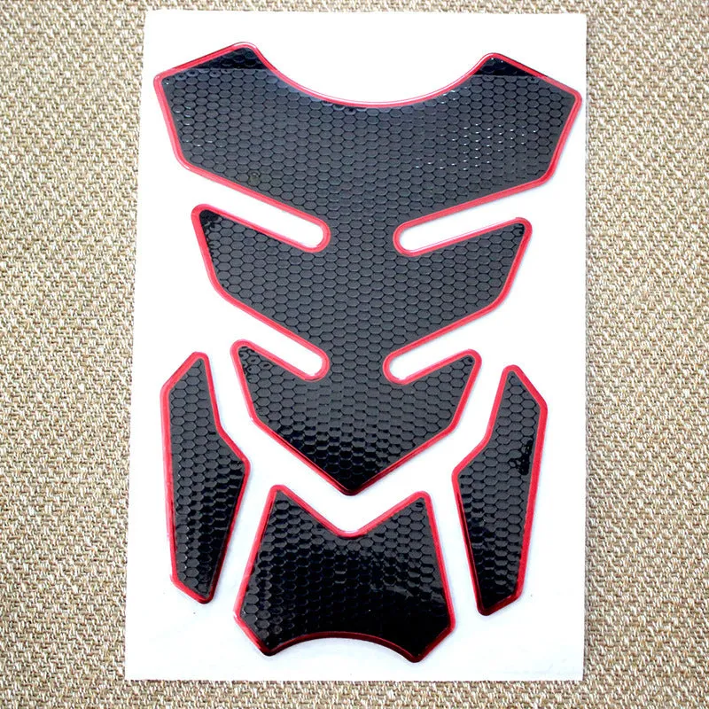 3D King Kong PVC soft rubber motorcycle decal sticker set in silver edge colour, 19x14cm